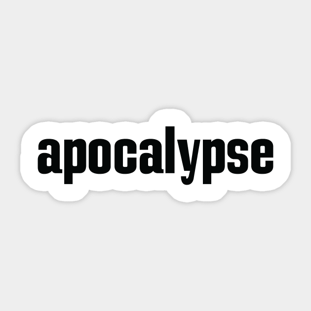 Apocalypse Sticker by ProjectX23